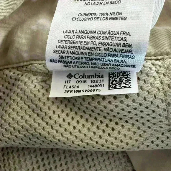 Columbia PFG Omni Shade Performance Shorts Fishing Gear - Khaki Sz M - Picture 7 of 9